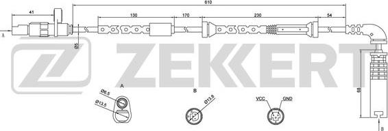 Zekkert SE-6066 - Devējs, Riteņu griešanās ātrums xparts.lv