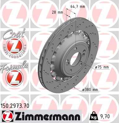 Zimmermann 150.2973.70 - Brake Disc xparts.lv
