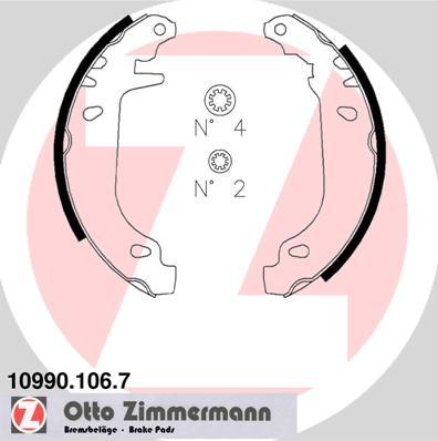 Zimmermann 10990.106.7 - Bremžu loku komplekts xparts.lv