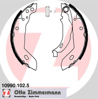 Zimmermann 10990.102.5 - Bremžu loku komplekts xparts.lv