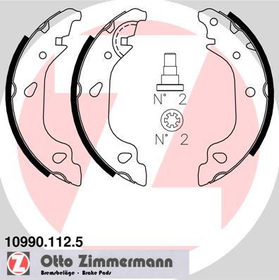 Zimmermann 10990.112.5 - Brake Shoe Set xparts.lv