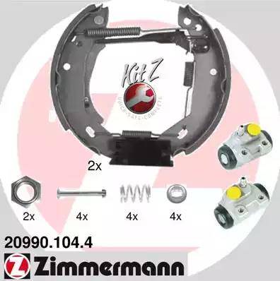 Zimmermann 20990.104.4 - Bremžu loku komplekts xparts.lv