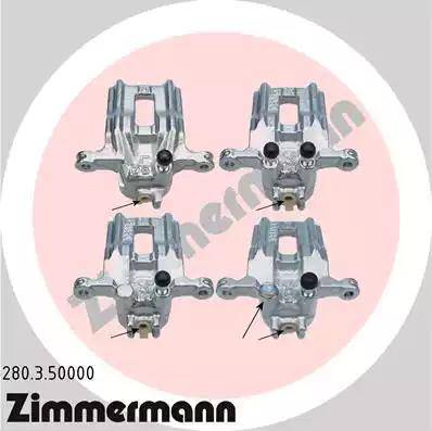 Zimmermann 280.3.50000 - Bremžu suports xparts.lv