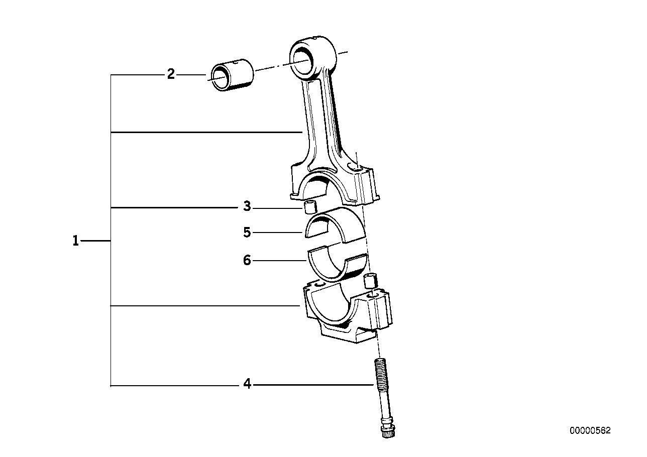 BMW 11241437210 - Crankshaft connecting rod: 1 Kit pcs. xparts.lv