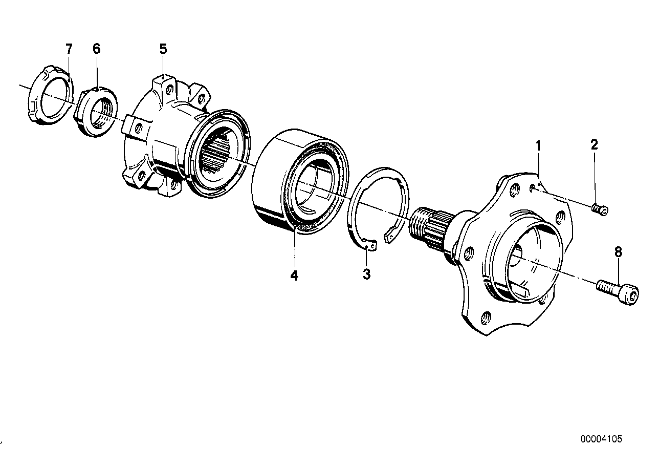 BMW 07119934749 - Side shaft/wheel bearings: 2  pcs. xparts.lv