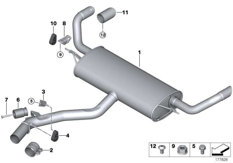 BMW 18307535435 - Exhaust Tip xparts.lv