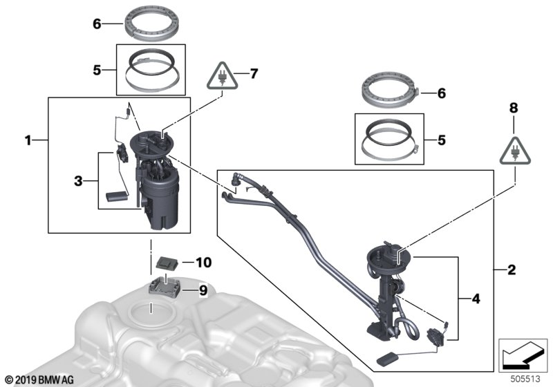 BMW 16117366123 - Fuel pump and fuel level sensor: 1  pcs. xparts.lv