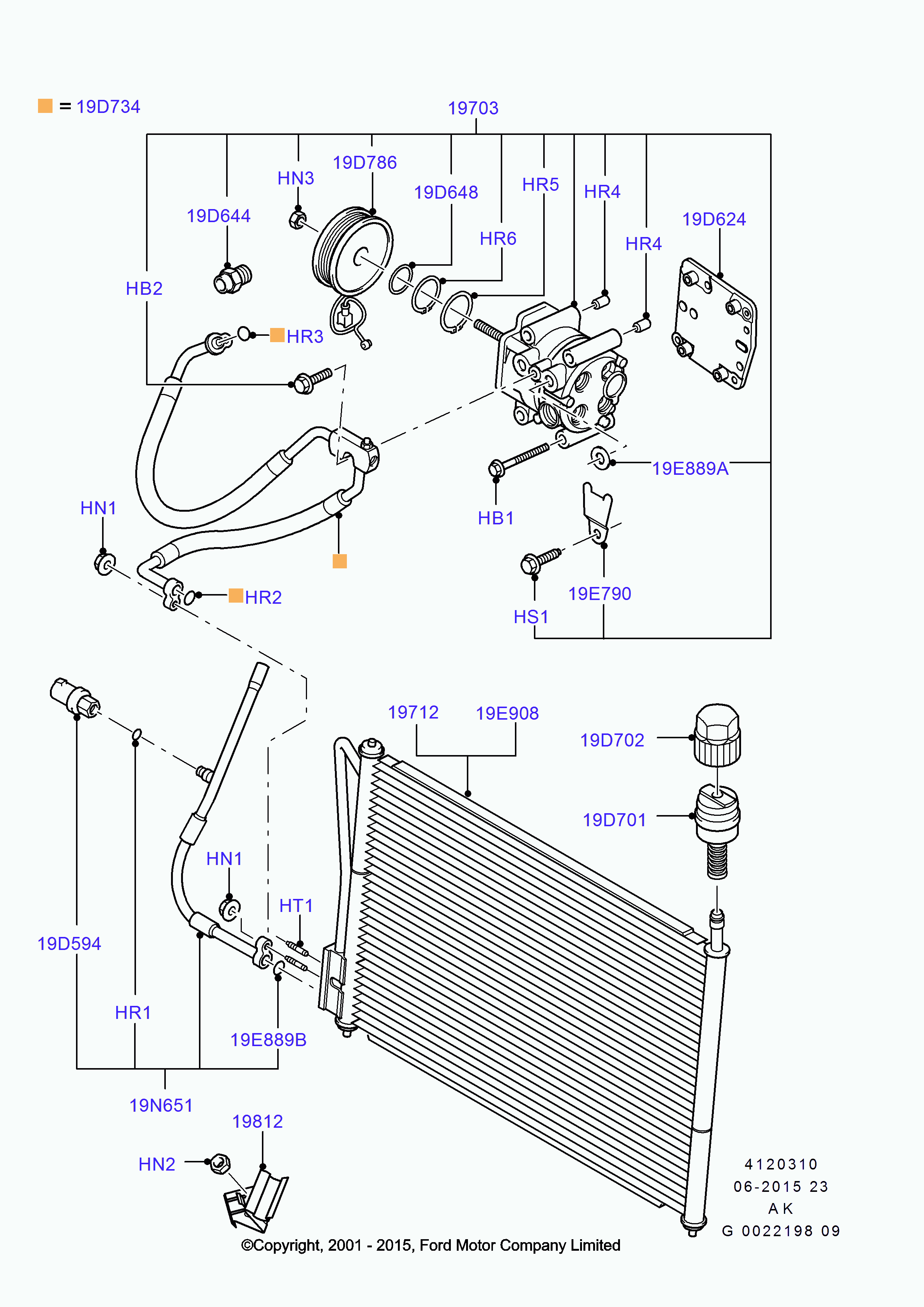 FORD 1671708 - Kondensators, Gaisa kond. sistēma xparts.lv