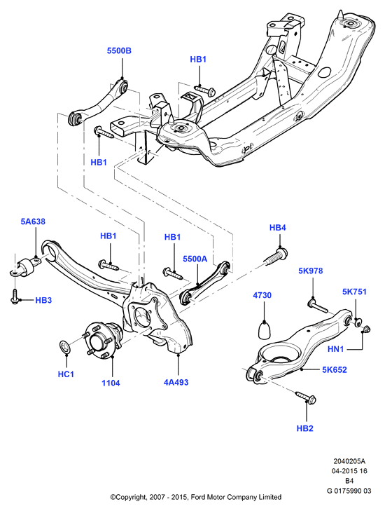 Auto Union 1061670 - Rear knuckle and suspension arms: 2 pcs. xparts.lv
