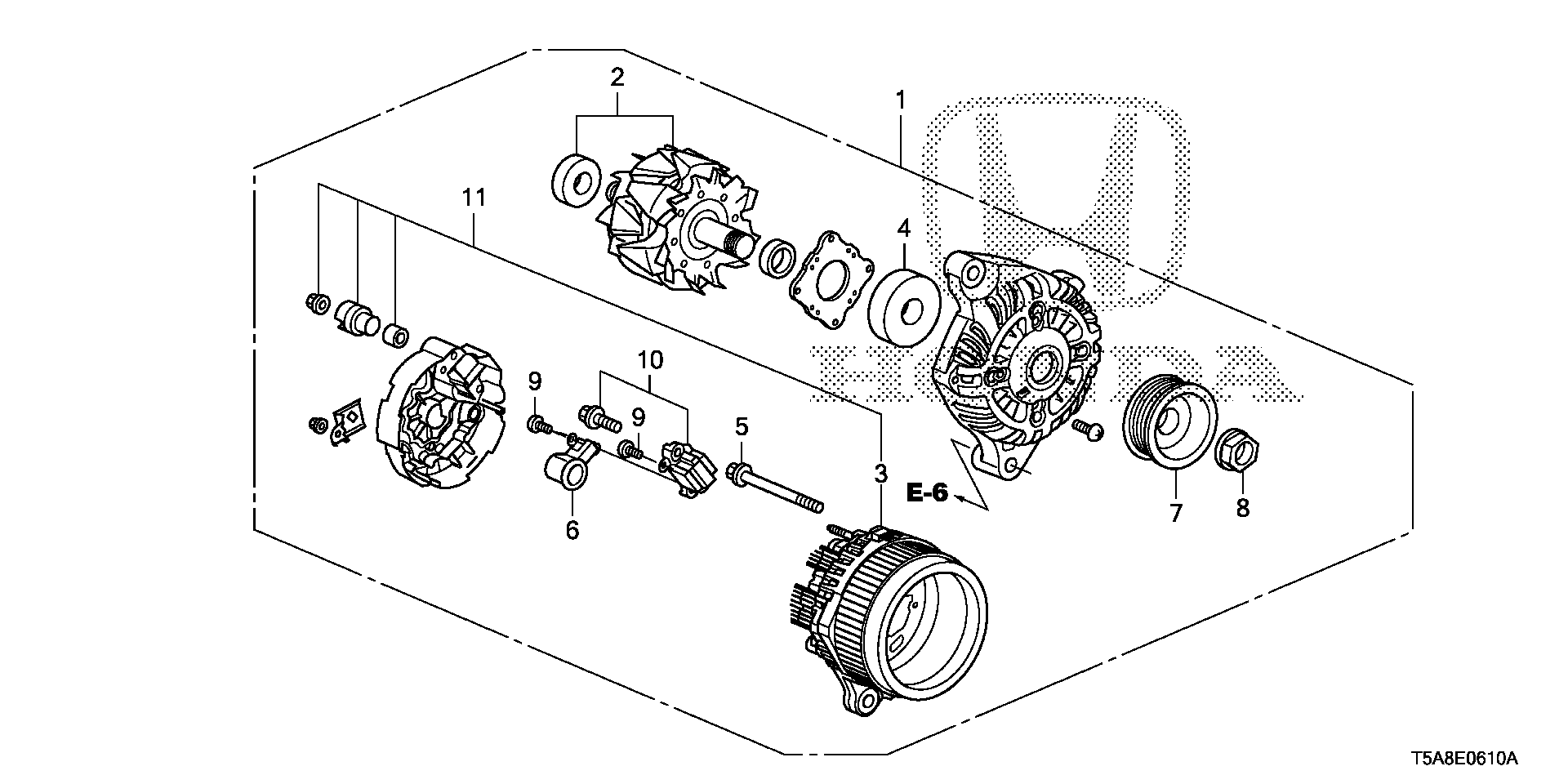 Honda 31142-P08-J02 - Ģenerators xparts.lv