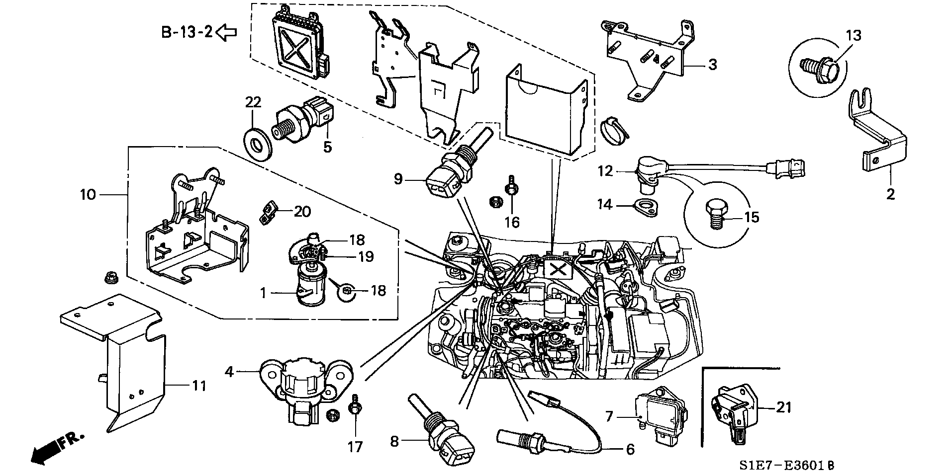Honda 37970-PFT-E01 - Devējs, Akseleratora pedāļa stāvoklis xparts.lv