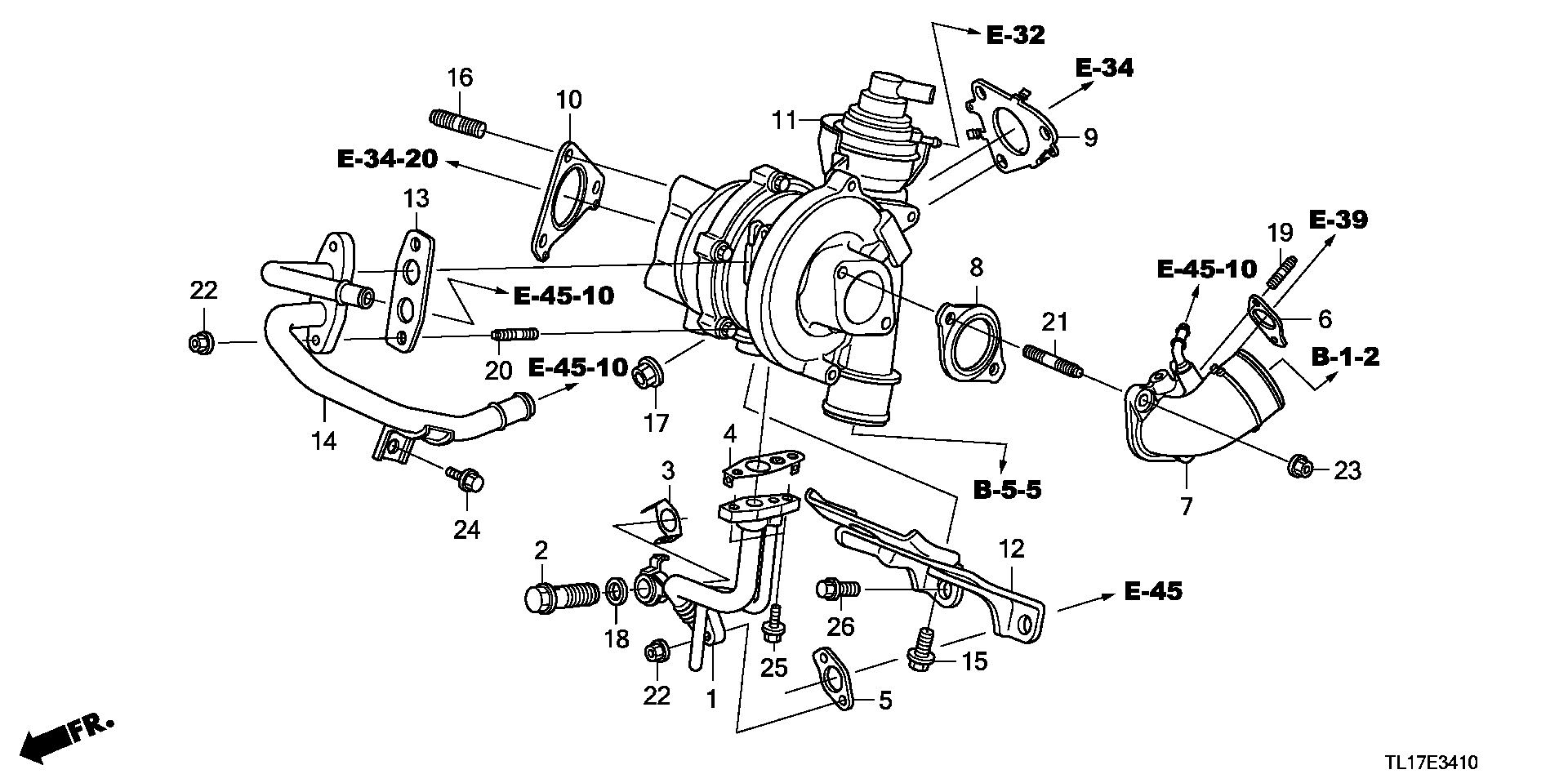 Honda 19524RL0G00 - Blīve, Kompresors xparts.lv
