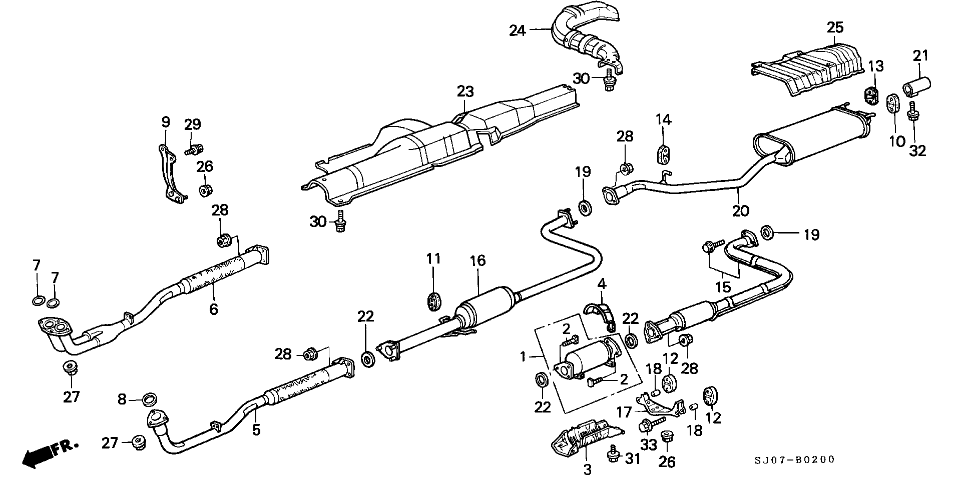 Honda 18310692003 - Izplūdes gāzu sistēma xparts.lv