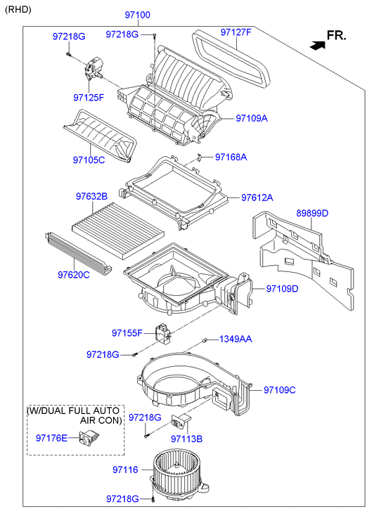 Hyundai 97133-2W000 - Filtrs, Salona telpas gaiss xparts.lv