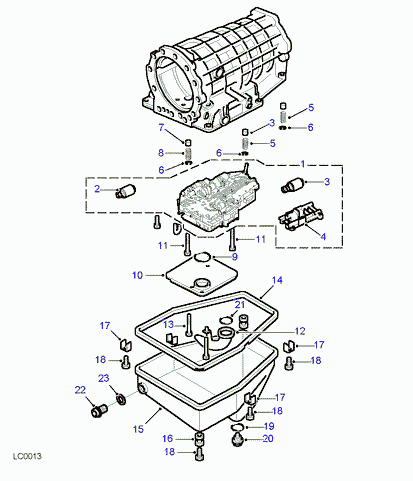 Land Rover STC4098 - Sump, valve block and solenoids, automatic transmission: 1 pcs. xparts.lv