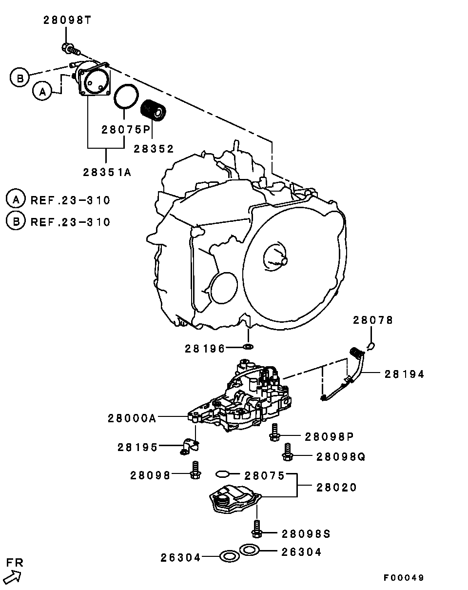 Mitsubishi 2920A141 - Automatic transmission - a/t valve body: 01 pcs. xparts.lv