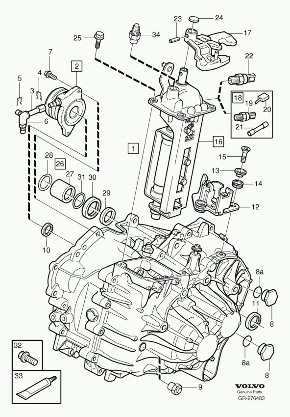 Volvo 1161748 - Механическая коробка передач xparts.lv