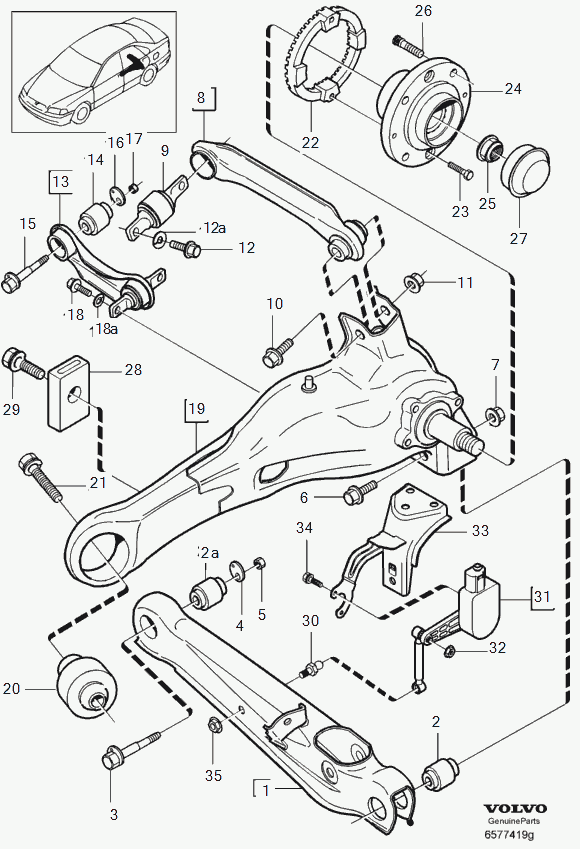 Volvo 30873186 - Rear suspension: 2.00 pcs. xparts.lv